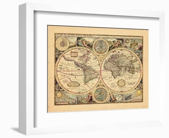 1651, World--Framed Giclee Print