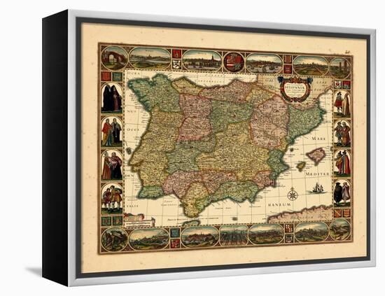 1652, Portugal, Spain-null-Framed Premier Image Canvas