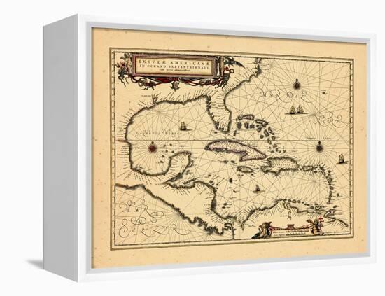 1652, West Indies-null-Framed Premier Image Canvas