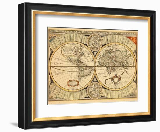 1654, World-null-Framed Giclee Print