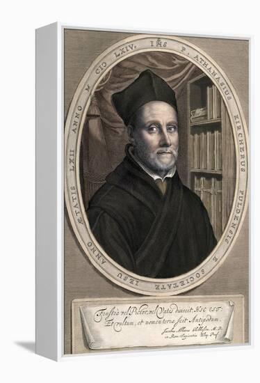 1655 Athanasius Kircher Colour Portrait-Paul Stewart-Framed Premier Image Canvas