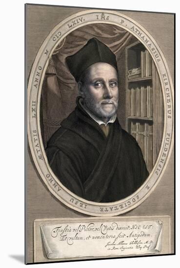 1655 Athanasius Kircher Colour Portrait-Paul Stewart-Mounted Photographic Print