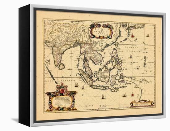 1658, Cambodia, India, Laos, Maldives, Philippines-null-Framed Premier Image Canvas