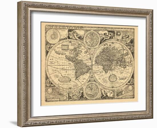 1676, World-null-Framed Giclee Print