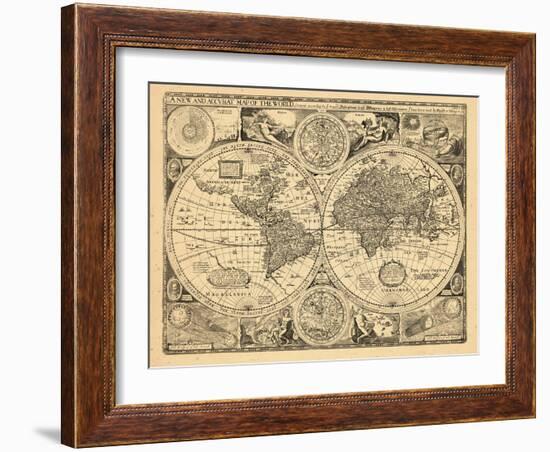 1676, World-null-Framed Giclee Print