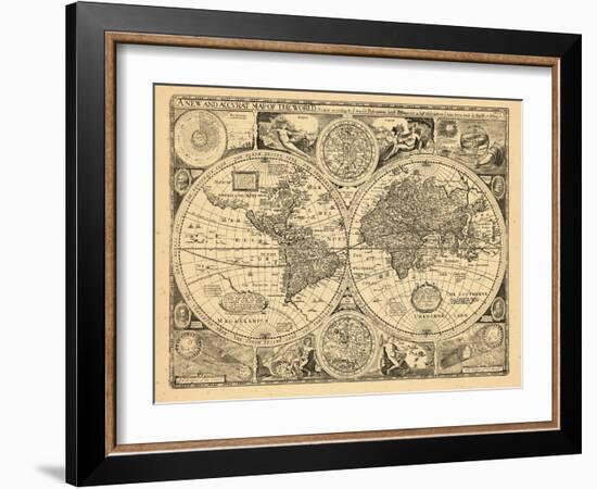 1676, World-null-Framed Giclee Print