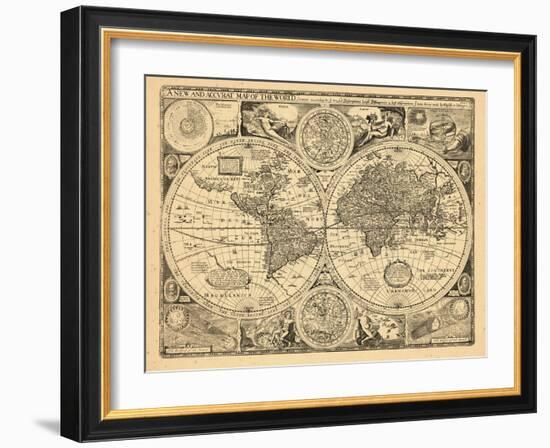 1676, World-null-Framed Giclee Print