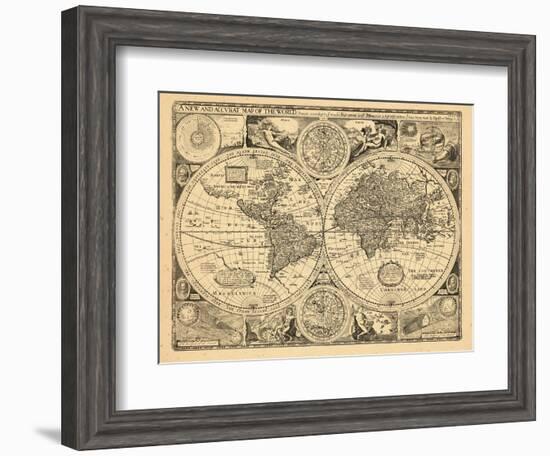 1676, World-null-Framed Giclee Print