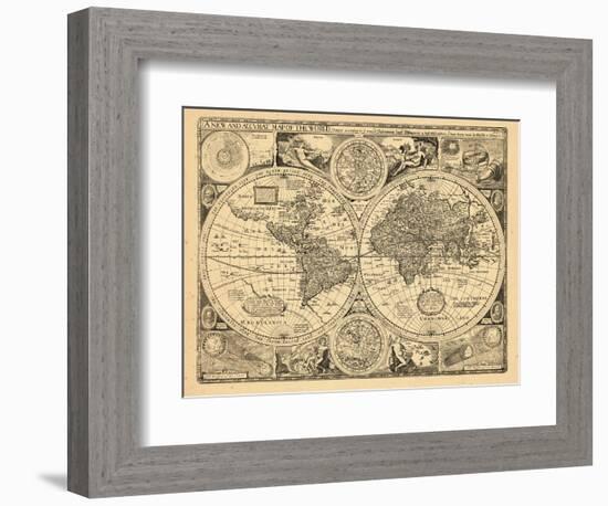 1676, World-null-Framed Giclee Print