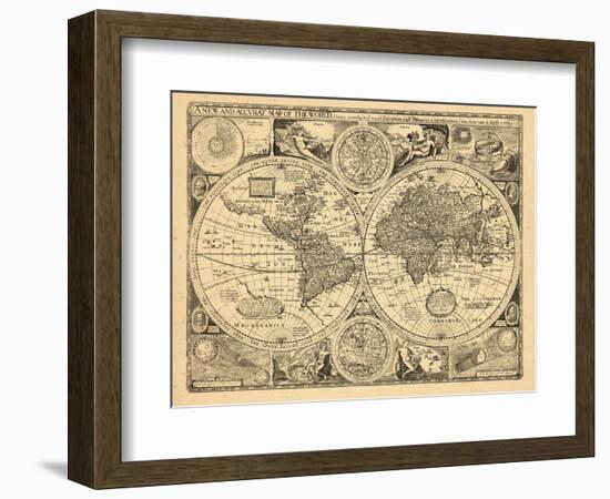 1676, World-null-Framed Giclee Print