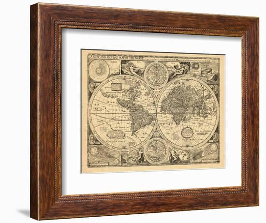 1676, World-null-Framed Giclee Print