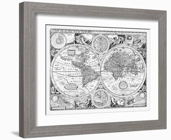 1676, World-null-Framed Giclee Print