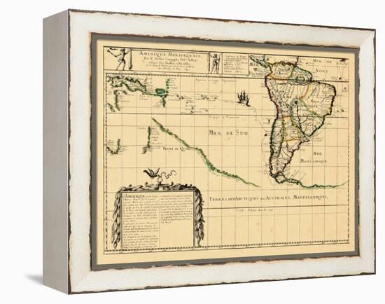 1679, South America-null-Framed Premier Image Canvas