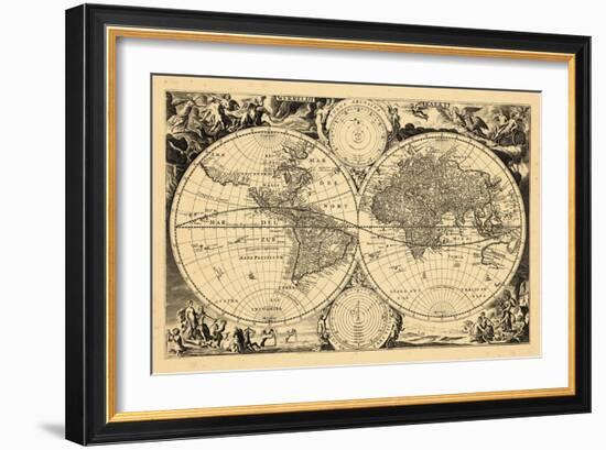 1680, World-null-Framed Giclee Print