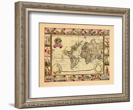 1680, World-null-Framed Giclee Print