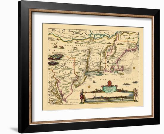 1684, Connecticut, Maine, Massachusetts, New Hampshire, New Jersey, New York, Rhode Island, Vermont-null-Framed Giclee Print