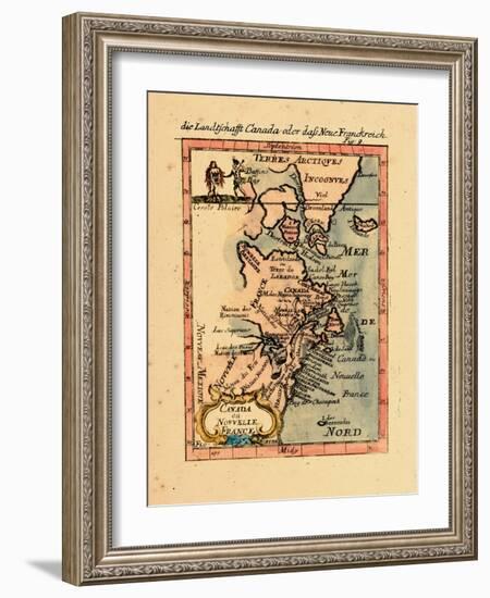 1686, Connecticut, Greenland, Maine, Massachusetts, New Brunswick, New Hampshire-null-Framed Giclee Print