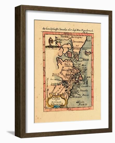 1686, Connecticut, Greenland, Maine, Massachusetts, New Brunswick, New Hampshire-null-Framed Giclee Print