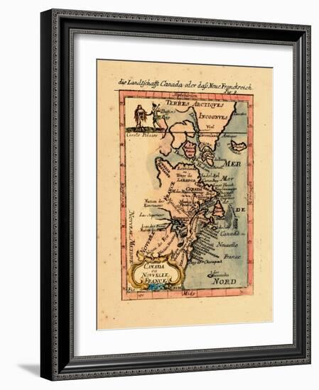 1686, Connecticut, Greenland, Maine, Massachusetts, New Brunswick, New Hampshire-null-Framed Giclee Print