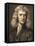 1689 Sir Isaac Newton Portrait Young-Paul Stewart-Framed Premier Image Canvas