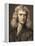 1689 Sir Isaac Newton Portrait Young-Paul Stewart-Framed Premier Image Canvas