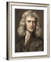 1689 Sir Isaac Newton Portrait Young-Paul Stewart-Framed Photographic Print