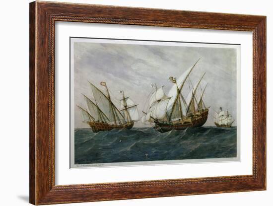 16th Century Caravels-Rafael Monleon Y Torres-Framed Giclee Print