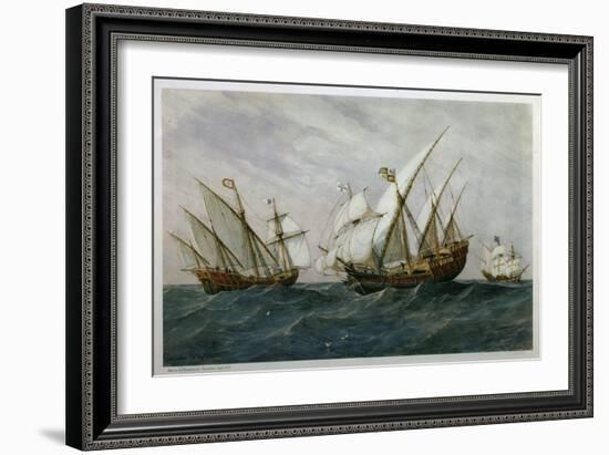 16th Century Caravels-Rafael Monleon Y Torres-Framed Giclee Print