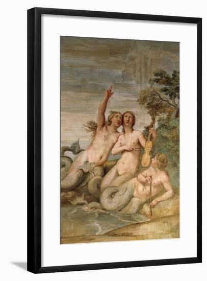 16th Century Fresco in Hall of Zodiac of Palazzo Odescalchi at Bassano Romano, Lazio, Italy-null-Framed Giclee Print