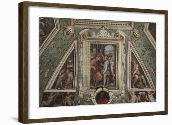 16th Century Fresco, Room of Cosimo Il Vecchio, Palazzo Vecchio, Florence, Italy, 16th Century-null-Framed Giclee Print