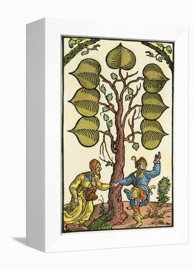 16th Century German Playing Card, Illustrierte Sittengeschichte Vom Mittelalter Bis Zur Gegenwart-Eduard Fuchs-Framed Premier Image Canvas