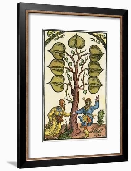 16th Century German Playing Card, Illustrierte Sittengeschichte Vom Mittelalter Bis Zur Gegenwart-Eduard Fuchs-Framed Giclee Print