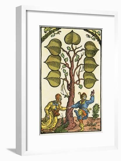 16th Century German Playing Card, Illustrierte Sittengeschichte Vom Mittelalter Bis Zur Gegenwart-Eduard Fuchs-Framed Giclee Print