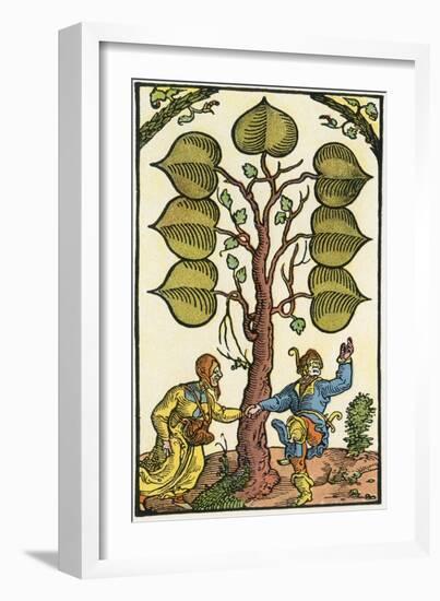 16th Century German Playing Card, Illustrierte Sittengeschichte Vom Mittelalter Bis Zur Gegenwart-Eduard Fuchs-Framed Giclee Print