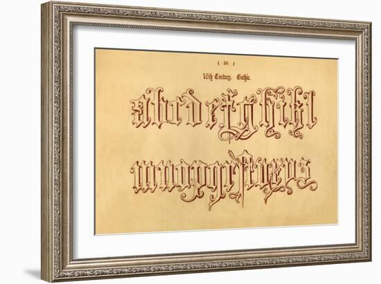 '16th Century. Gothic.', 1862-Unknown-Framed Giclee Print