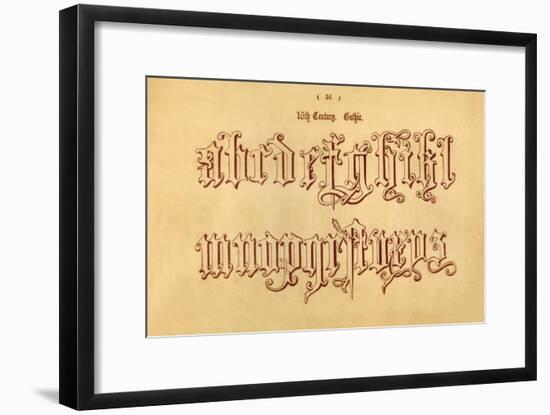 '16th Century. Gothic.', 1862-Unknown-Framed Giclee Print