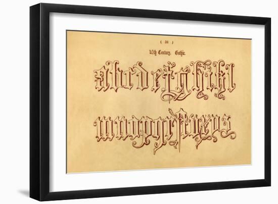 '16th Century. Gothic.', 1862-Unknown-Framed Giclee Print
