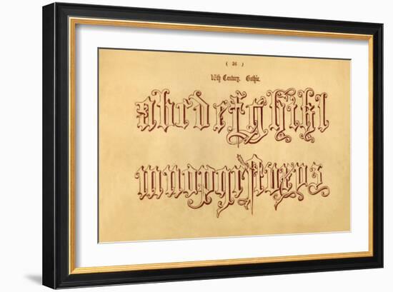 '16th Century. Gothic.', 1862-Unknown-Framed Giclee Print