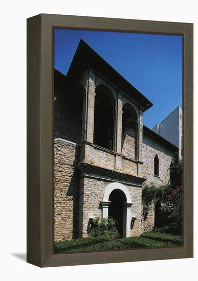 16th Century Loggia, House of Francesco Petrarca, Arqua Petrarca, Veneto, Italy-null-Framed Premier Image Canvas