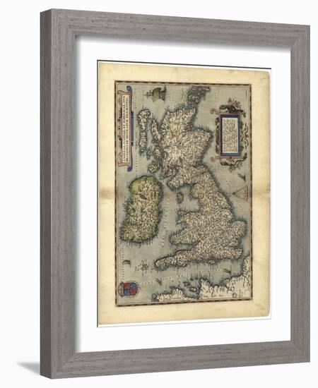 16th Century Map of the British Isles-Library of Congress-Framed Photographic Print