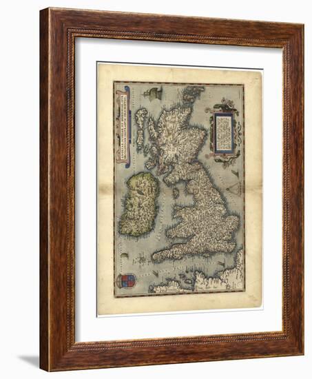 16th Century Map of the British Isles-Library of Congress-Framed Photographic Print