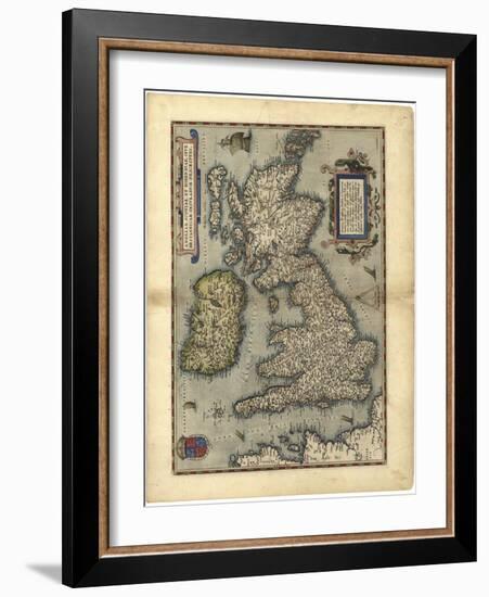 16th Century Map of the British Isles-Library of Congress-Framed Photographic Print