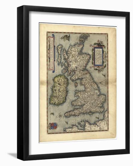 16th Century Map of the British Isles-Library of Congress-Framed Photographic Print