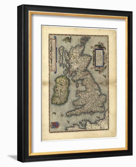 16th Century Map of the British Isles-Library of Congress-Framed Photographic Print