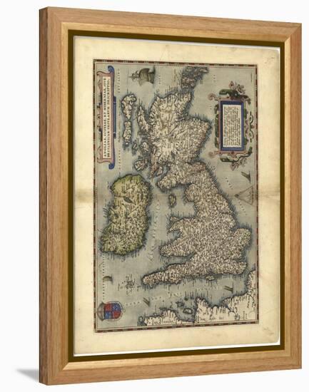 16th Century Map of the British Isles-Library of Congress-Framed Premier Image Canvas