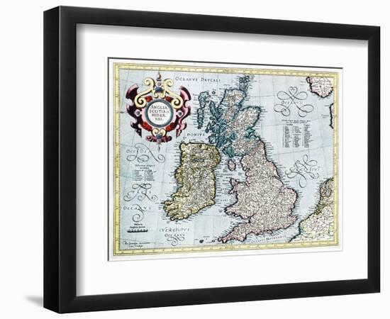 16th Century Map of the British Isles-Georgette Douwma-Framed Photographic Print