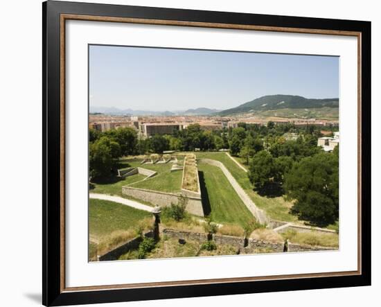 16th Century Old City Walls, Pamplona, Navarra, Euskadi, Spain-Christian Kober-Framed Photographic Print