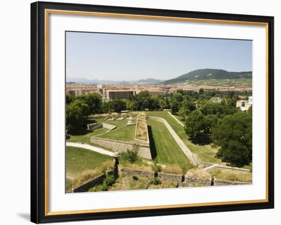 16th Century Old City Walls, Pamplona, Navarra, Euskadi, Spain-Christian Kober-Framed Photographic Print