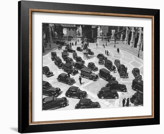 16th Century Piazza Del Campidoglio During Fascists' Celeb. of 4th Anniversary of talian Empire-Carl Mydans-Framed Photographic Print