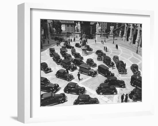 16th Century Piazza Del Campidoglio During Fascists' Celeb. of 4th Anniversary of talian Empire-Carl Mydans-Framed Photographic Print